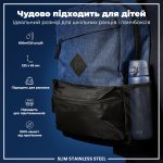 Пляшка для води металева ION8 600 мл. Stainless Steel , Ash Navy - Зображення 5