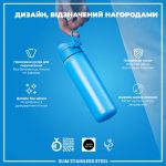 Пляшка для води металева ION8 600 мл. Stainless Steel , Blue - Зображення 4