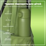 Пляшка для води металева ION8 600 мл. Stainless Steel , Khaki Green - Зображення 5