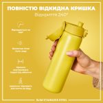 Пляшка для води металева ION8 600 мл. Stainless Steel , Yellow - Зображення 3
