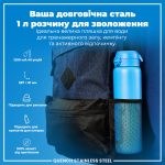 Пляшка для води металева ION8 1200 мл. Stainless Steel , Blue - Зображення 5