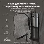 Пляшка для води металева ION8 1200 мл. Stainless Steel , Grey - Зображення 5