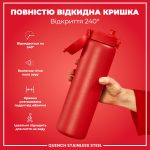 Пляшка для води металева ION8 1200 мл. Stainless Steel , Red - Зображення 3