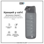Пляшка для води ION8 750 мл. (ЕКО пляшка) BPA Free, Grey - Зображення 6