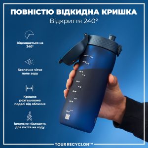Пляшка для води ION8 750 мл. (ЕКО пляшка) BPA Free, Navy - Зображення 3