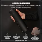 Пляшка для води ION8 1000 мл. (ЕКО пляшка) BPA Free, Black - Зображення 2