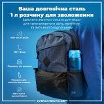 Пляшка для води ION8 1000 мл. (ЕКО пляшка) BPA Free, Blue - Зображення 5