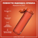 Пляшка для води ION8 1000 мл. (ЕКО пляшка) BPA Free,  Hearty Orange - Зображення 3
