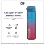 Пляшка для води ION8 1000 мл. BPA Free, Times To Drink, (ЕКО пляшка) BPA Free, Blue & Pink - Зображення 6