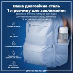 Пляшка для води ION8 1000 мл. (ЕКО пляшка) BPA Free, Times To Drink, BPA Free, Ice - Зображення 5