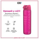 Пляшка для води ION8 1000 мл. (ЕКО пляшка) BPA Free, Pink - Зображення 6