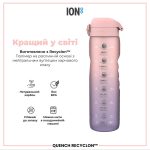 Пляшка для води ION8 1000 мл. BPA Free, Times To Drink, (ЕКО пляшка) BPA Free, Periwinkle &Rose - Зображення 6