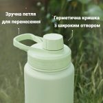 Пляшка для води металева з подвійною вакуумною ізоляцією Bohtal Insulated Bottle 960 ml/32 oz Blue Superman - Зображення 4