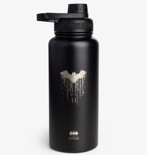 Пляшка для води металева з подвійною вакуумною ізоляцією Bohtal Insulated Bottle 960 ml/32 oz Black Batman - Зображення 1