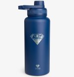 Пляшка для води металева з подвійною вакуумною ізоляцією Bohtal Insulated Bottle 960 ml/32 oz Blue Superman