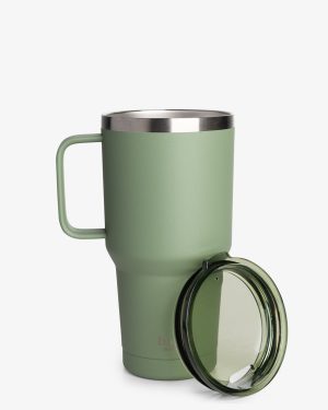 Термостакан (ізольована чашка) Bohtal з ручкою з нержавіючої сталі Tumbler Green 900 ml - Зображення 1