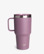 Термостакан (ізольована чашка) Bohtal з ручкою з нержавіючої сталі Tumbler Plum 900 ml - Зображення 2