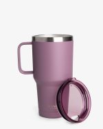 Термостакан (ізольована чашка) Bohtal з ручкою з нержавіючої сталі Tumbler Plum 900 ml