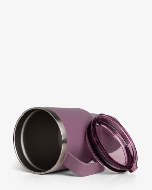Термостакан (ізольована чашка) Bohtal з ручкою з нержавіючої сталі Tumbler Plum 900 ml - Зображення 3