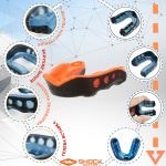 Капа Shock Doctor Gel Max доросла (вік 11+) Black/Orange (art. 6230-BK/OR-AD) - Зображення 4
