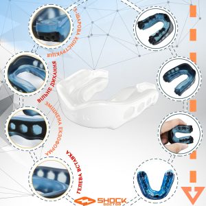 Капа Shock Doctor Gel Max дитяча (вік до 10р.) White (art. 6150-TC-YTR) - Зображення 4