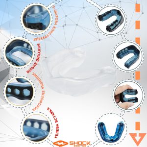 Капа Shock Doctor Gel Max дитяча (вік до 10р.) Clear (art. 6190-TC-YTR) - Зображення 4