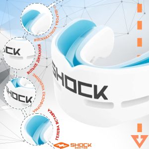 Капа Shock Doctor Nano Double доросла, на верхні та нижні зуби (вік 11+.) White (art. 6702-WH-AD) - Зображення 4