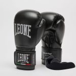 Боксерські рукавиці Leone GN383 THUNDER Black 10 унцій (капу в комплекті)