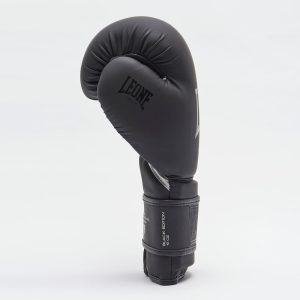 Боксерські рукавиці Leone GN059 Black/White 12 унцій (капу в комплекті) - Зображення 5