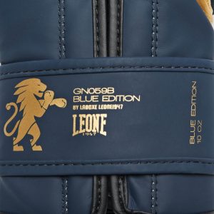 Боксерські рукавиці Leone GN059B Blue Edition 16 унцій (капу в комплекті) - Зображення 7
