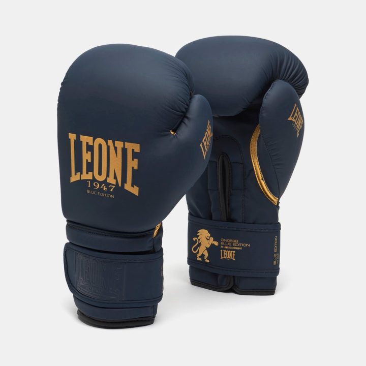 Боксерські рукавиці Leone GN059B Blue Edition 12 унцій (капу в комплекті) - Зображення 2