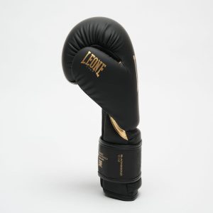 Боксерські рукавиці Leone GN059D Black/Gold 14 унцій (капу в комплекті) - Зображення 6