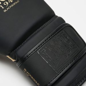 Боксерські рукавиці Leone GN059D Black/Gold 14 унцій (капу в комплекті) - Зображення 7