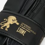 Боксерські рукавиці Leone GN059D Black/Gold 14 унцій (капу в комплекті) - Зображення 8