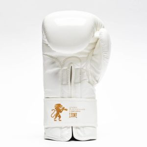 Боксерські рукавиці Leone GN059W White/Gold 10 унцій (капу в комплекті) - Зображення 4