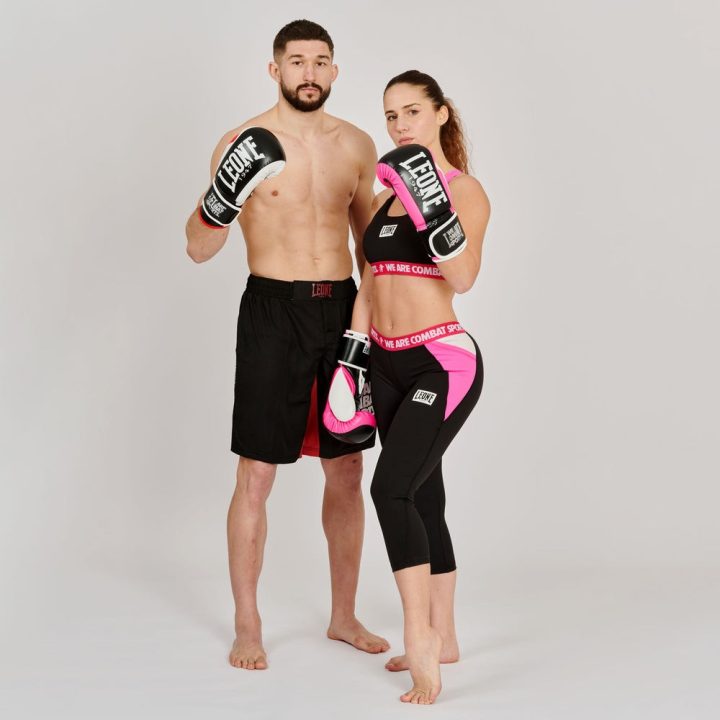 Боксерські рукавиці Leone GN333 LOGO WACS Black 16 унцій (капу в комплекті) - Зображення 10