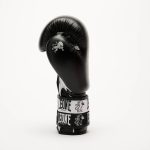 Боксерські рукавиці Leone GN208 ICONIC Black 12 унцій (бинти 4 м. в комплекті) - Зображення 6
