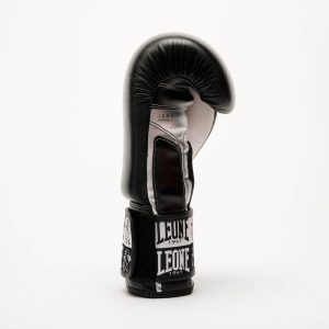 Боксерські рукавиці Leone GN208 ICONIC Black 12 унцій (бинти 4 м. в комплекті) - Зображення 5
