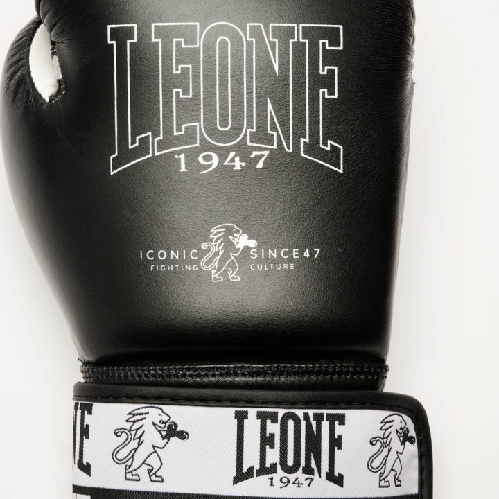 Боксерські рукавиці Leone GN208 ICONIC Black 14 унцій (бинти 4 м. в комплекті) - Зображення 7