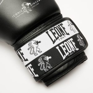Боксерські рукавиці Leone GN208 ICONIC Black 12 унцій (бинти 4 м. в комплекті) - Зображення 8