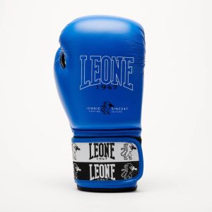 Боксерські рукавиці Leone GN208 ICONIC Blue 14 унцій (бинти 4 м. в комплекті) - Зображення 3