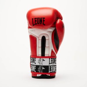 Боксерські рукавиці Leone GN208 ICONIC Red 12 унцій (бинти 4 м. в комплекті) - Зображення 4