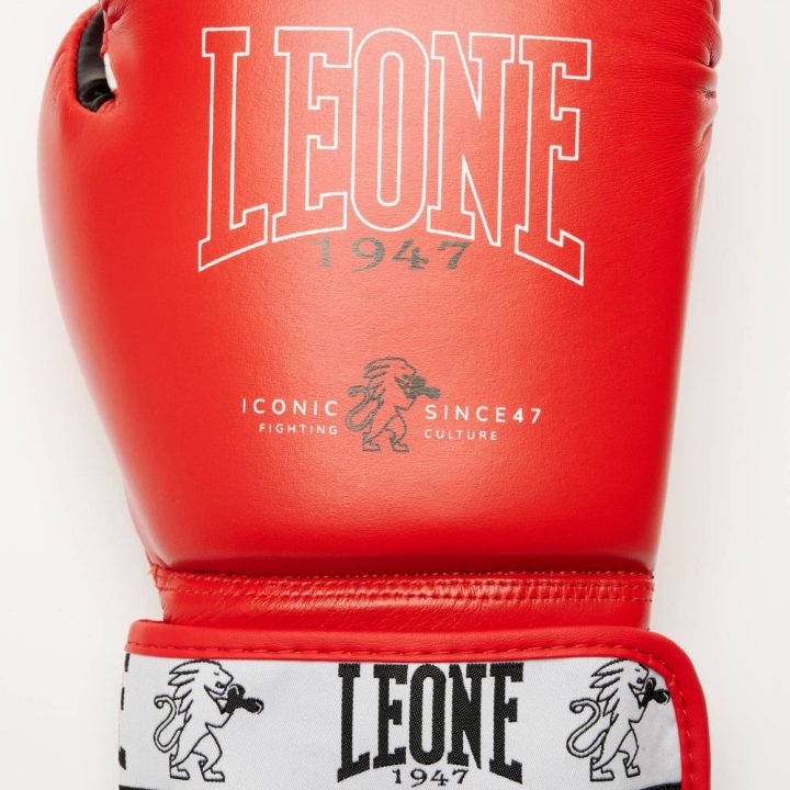 Боксерські рукавиці Leone GN208 ICONIC Red 16 унцій (бинти 4 м. в комплекті) - Зображення 10
