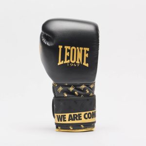 Боксерські рукавиці Leone GN220 DNA Black 12 унцій (бинти 4 м. в комплекті) - Зображення 3
