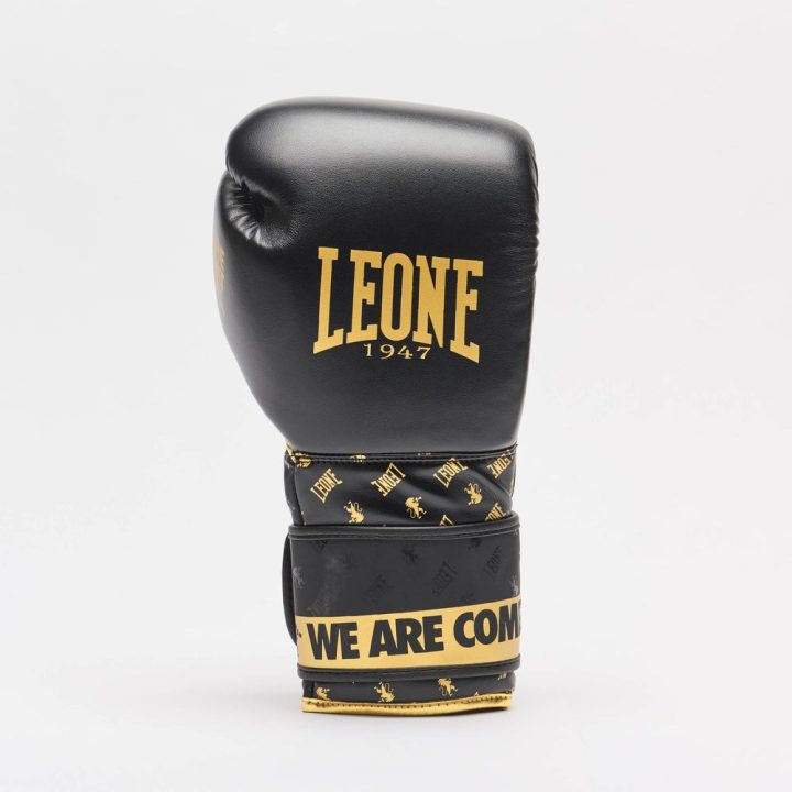 Боксерські рукавиці Leone GN220 DNA Black 10 унцій (бинти 4 м. в комплекті) - Зображення 3