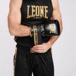 Боксерські рукавиці Leone GN220 DNA Black 12 унцій (бинти 4 м. в комплекті) - Зображення 9
