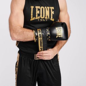 Боксерські рукавиці Leone GN220 DNA Black 12 унцій (бинти 4 м. в комплекті) - Зображення 9