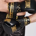 Боксерські рукавиці Leone GN220 DNA Black 12 унцій (бинти 4 м. в комплекті) - Зображення 10