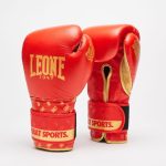 Боксерські рукавиці Leone GN220 DNA Red 12 унцій (бинти 4 м. в комплекті) - Зображення 2