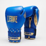 Боксерські рукавиці Leone GN220 DNA Blue 14 унцій (бинти 4 м. в комплекті) - Зображення 2